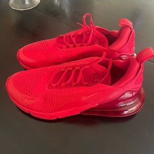 Nike air max 270 triple red. All red. Size 11.5